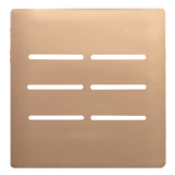 Placa 4x4 6 Interruptores - Novara Especiais Ouro Rose